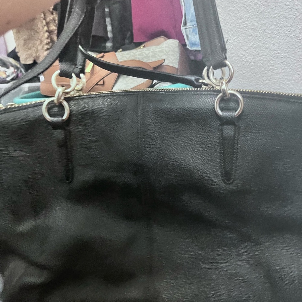 Coach Black Leather Satchel - Picture 2 of 7